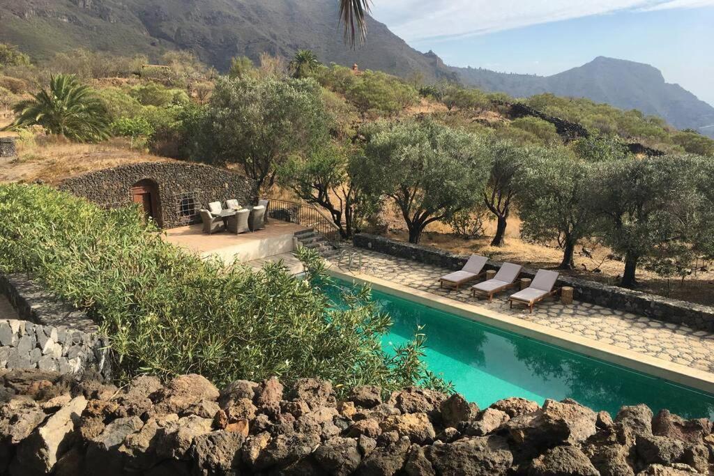 El Retamar Luxury Villa In Nature With Swimming Pool Tenerife, Santiago Del Teide, With Sea And Mountain Views מראה חיצוני תמונה